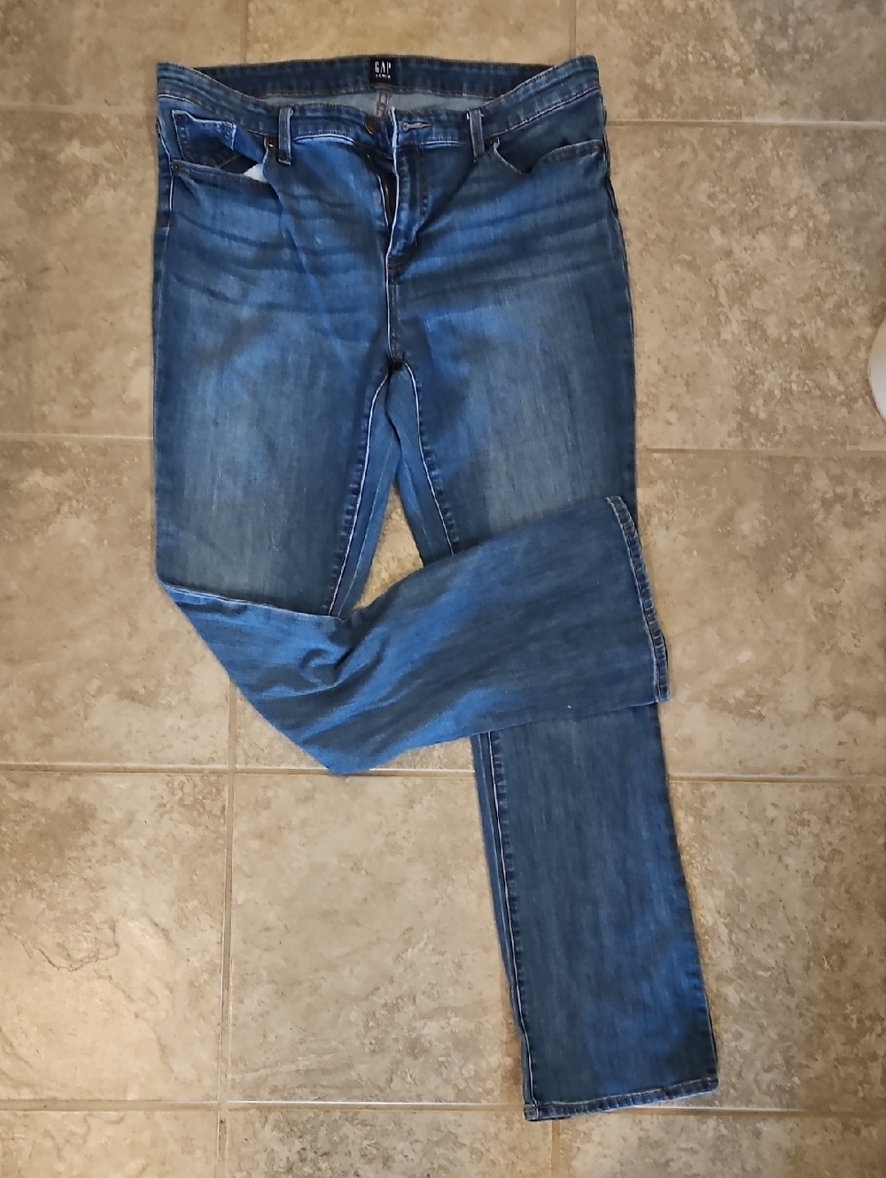 GAP Women's Medium Blue Perfect Boot  Jeans